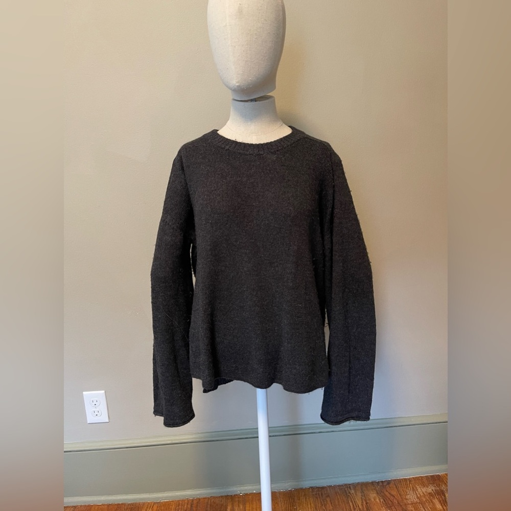 Lunya Alpaca Sweater in Charcoal
